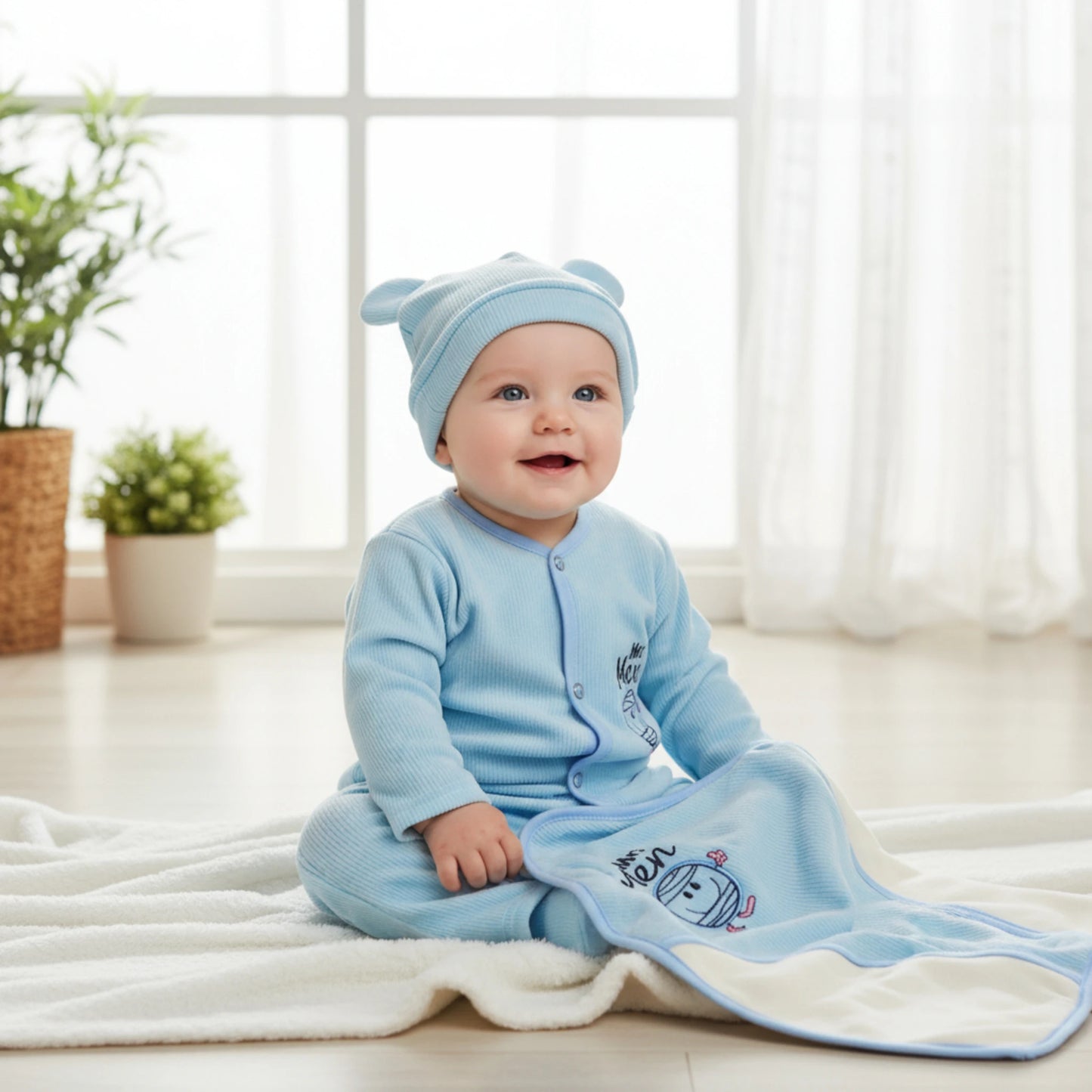 Winter Baby Suit Set – 4 Pcs Soft Fleece Outfit