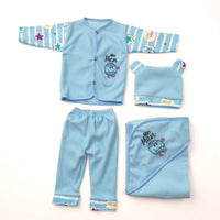 Winter Baby Suit - 4 Pcs Fleece Outfit
