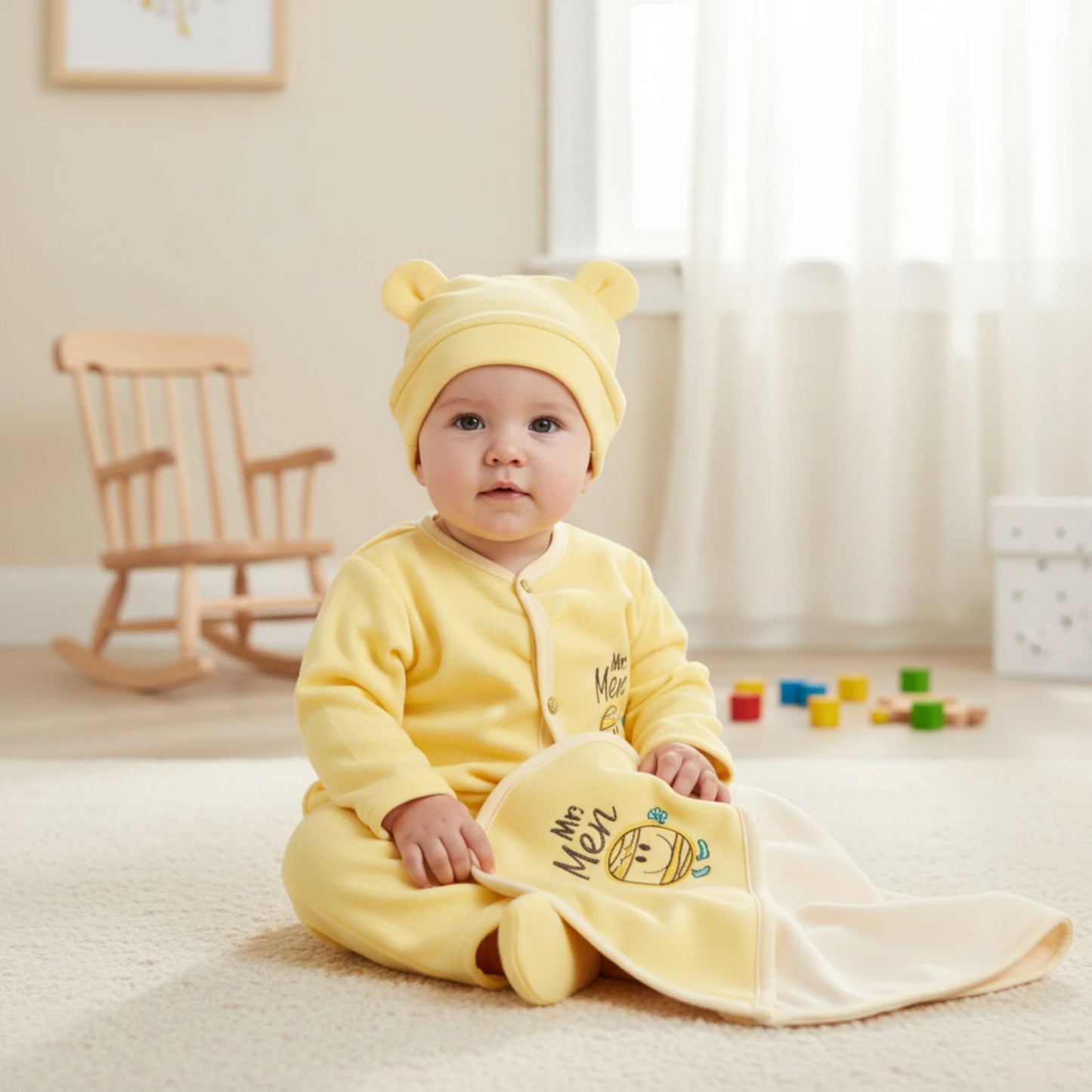 Winter Baby Suit Set – 4 Pcs Soft Fleece Outfit