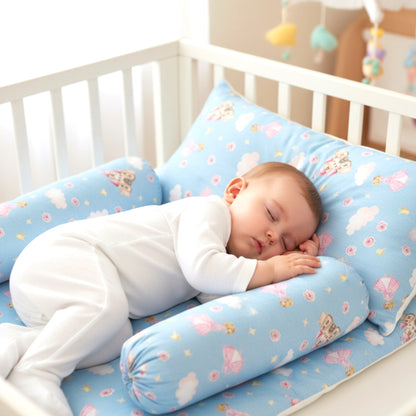 4 Pcs Baby Pillow Set – Head & Side Support for Peaceful Sleep