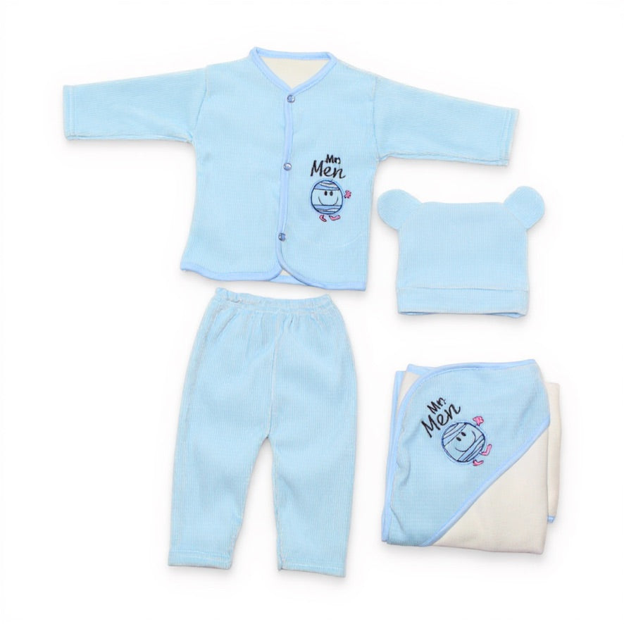 Winter Baby Suit Set – 4 Pcs Soft Fleece Outfit
