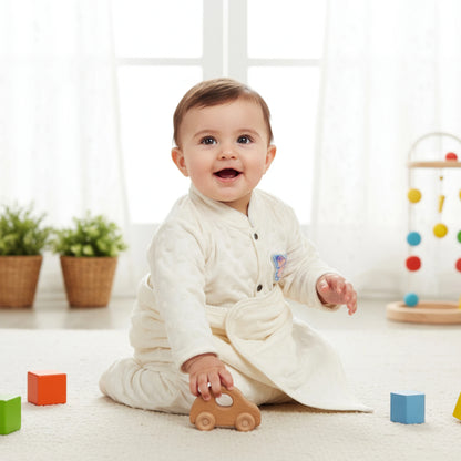 3 Pcs Fleece Baby Outfit Set – Soft, Warm & Breathable