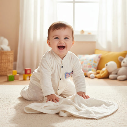 3 Pcs Fleece Baby Outfit Set – Soft, Warm & Breathable