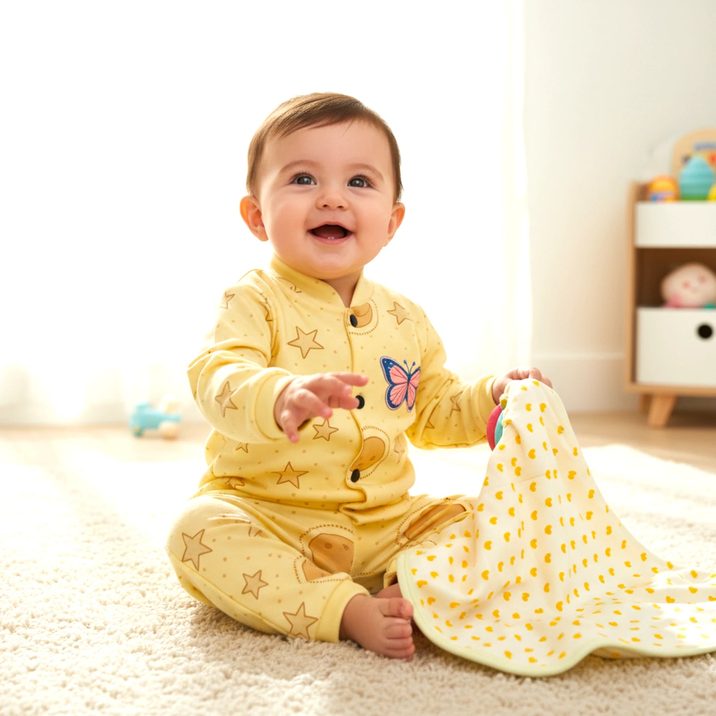 3 Pcs Fleece Baby Outfit Set – Soft, Warm & Breathable