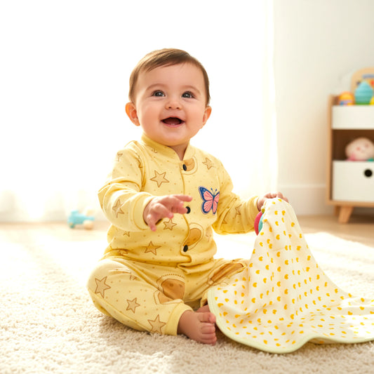 3 Pcs Fleece Baby Outfit Set – Soft, Warm & Breathable