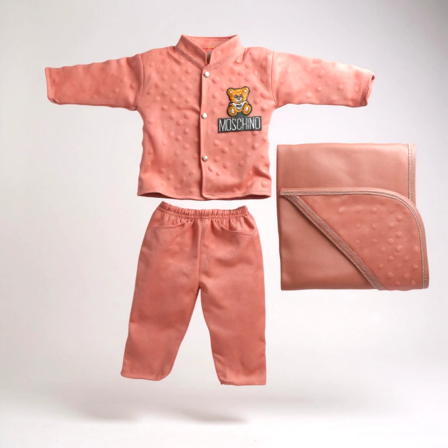 3 Pcs Fleece Baby Outfit Set – Soft, Warm & Breathable