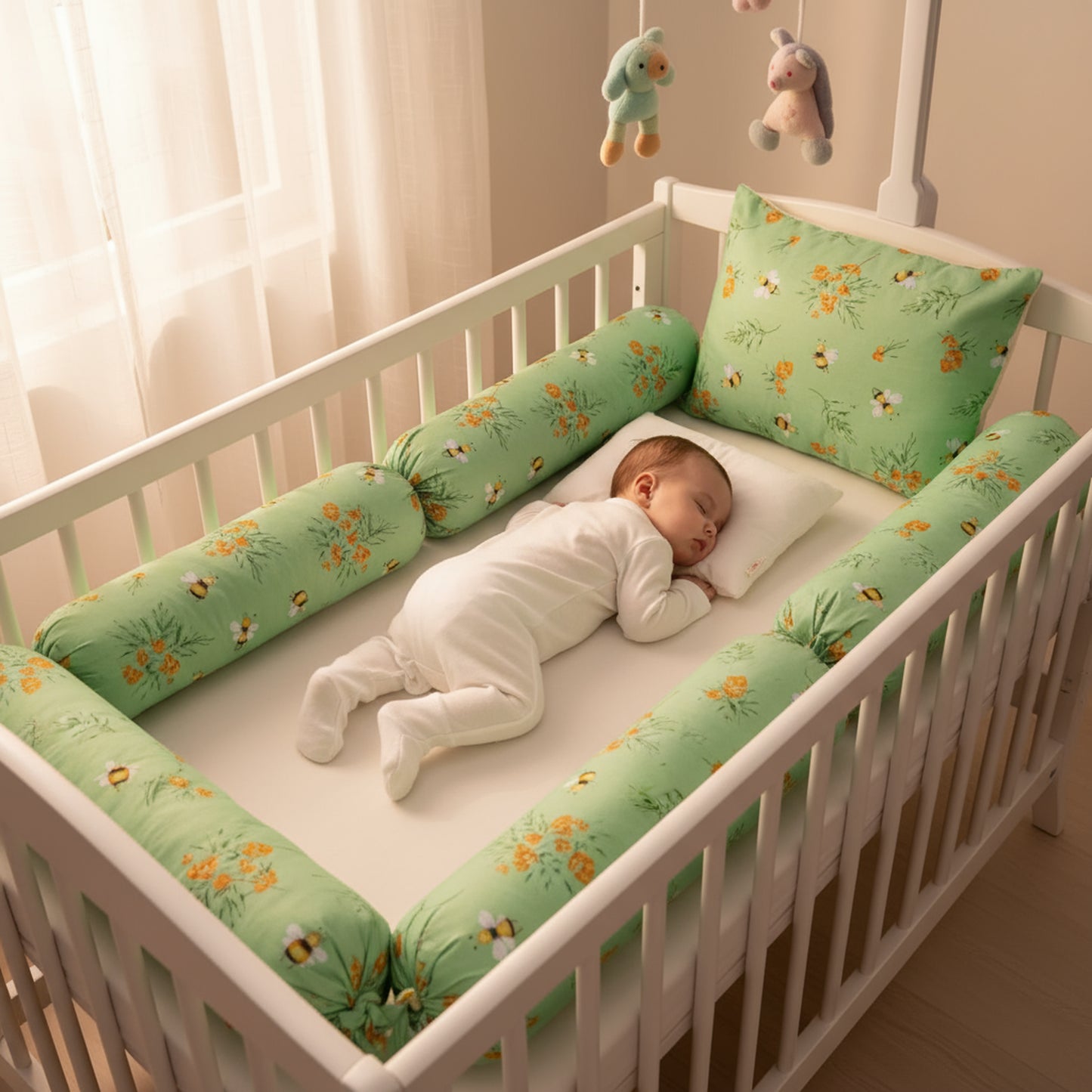 4 Pcs Baby Pillow Set – Head & Side Support for Peaceful Sleep