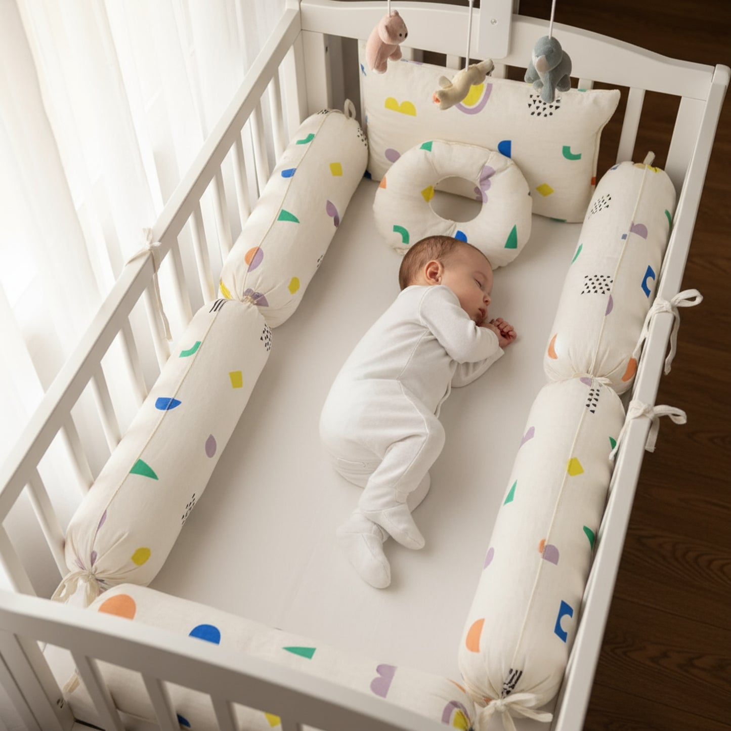 4 Pcs Baby Pillow Set – Head & Side Support for Peaceful Sleep