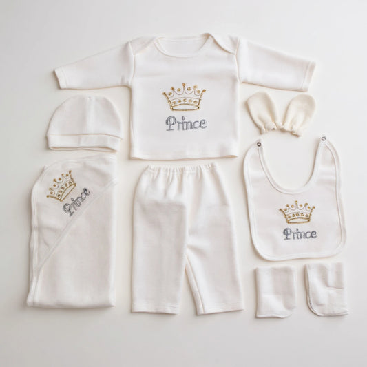 9-Piece Baby Set with Front Embroidery – Soft Fleece Essentials