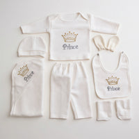 9-Piece Baby Set with Front Embroidery – Soft Fleece Essentials