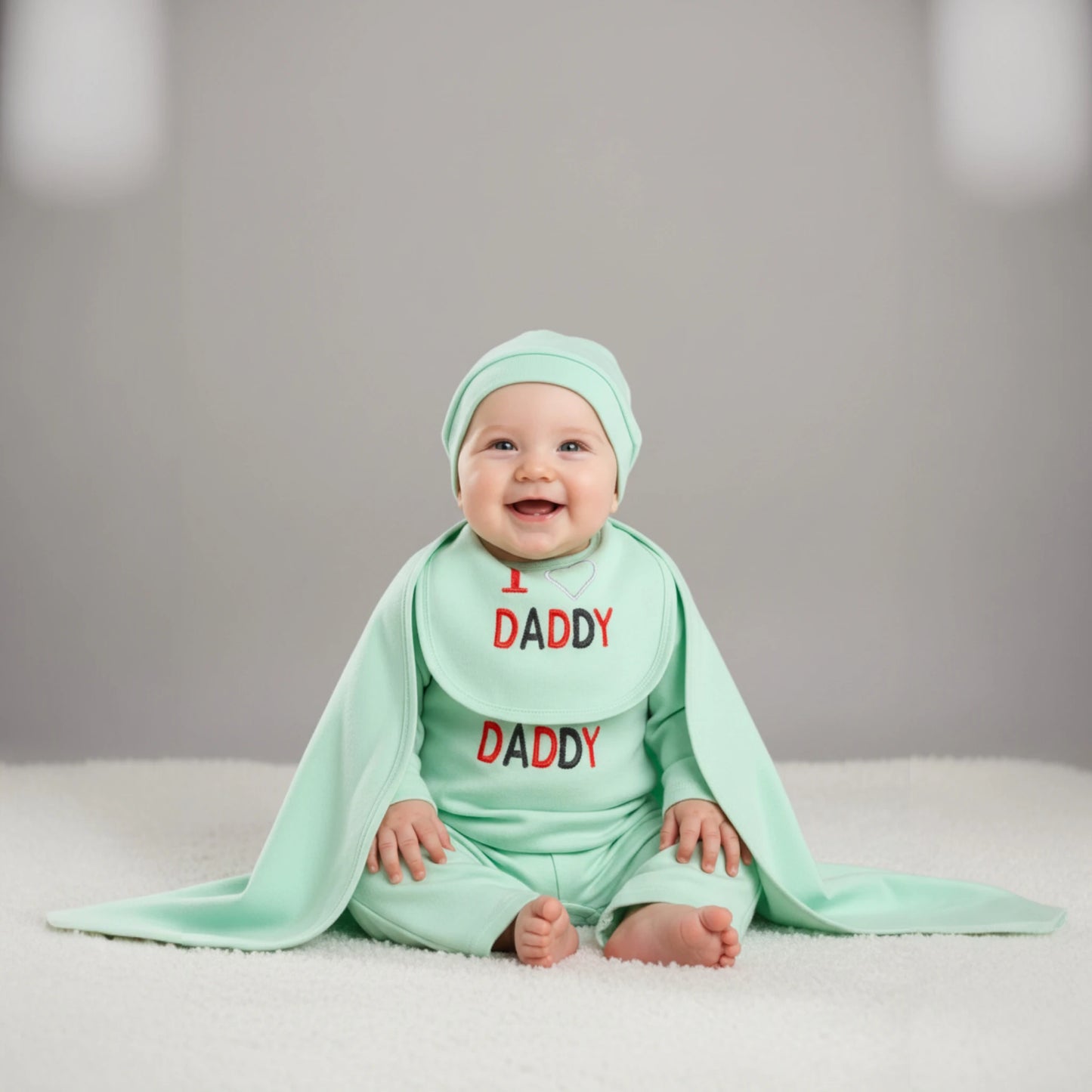 5-Piece Baby Suit Gift Set – Soft Cotton/Fleece Essentials for Newborns