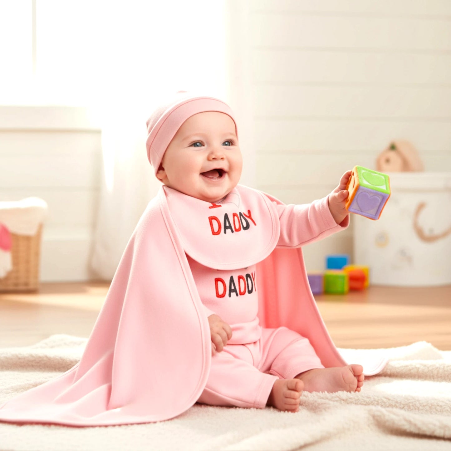 5-Piece Baby Suit Gift Set – Soft Cotton/Fleece Essentials for Newborns